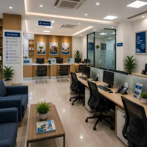 Bank Office Interior in Delhi NCR Bank Office Interior in Delhi NCR
