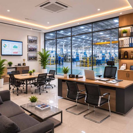 Factory Office Interior in Delhi NCR